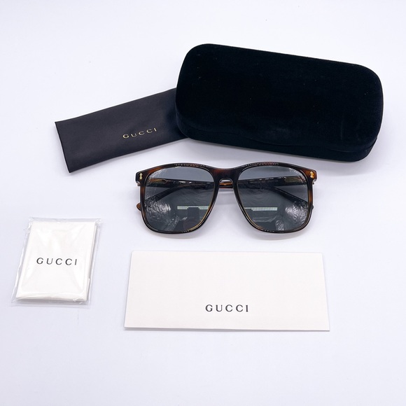 NEW GUCCI UNISEX HAVANA SUNGLASSES - Picture 9 of 10